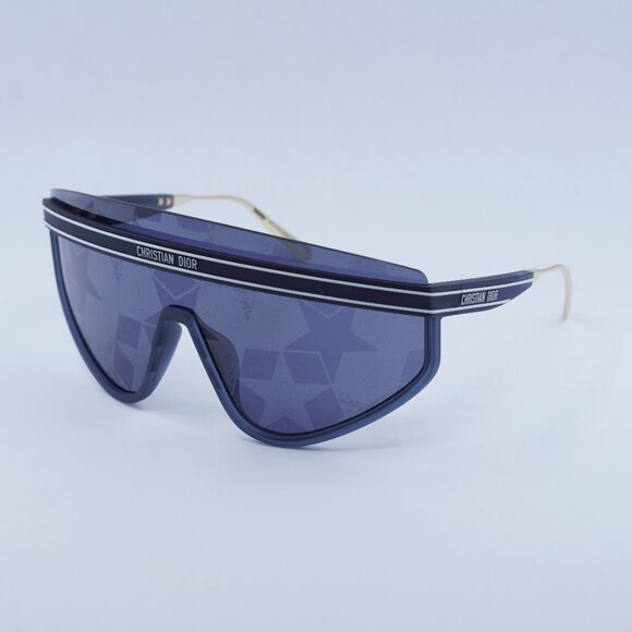 Dior DIORCLUB M2U 31B7 Sunglasses Matte Navy Blue Shield Frame main image 11